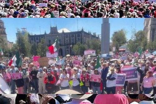 También en Toluca marchan miles en defensa de la democracia