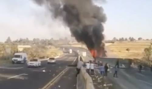 Accidente en la México-Puebla deja 15 peregrinos lesionados