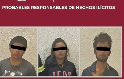 Caen tres presuntos narcomenudistas en Tenancingo