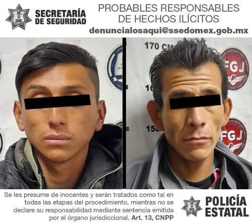 Capturan en Xonacatlán a posible banda de robo de autos y motos llamada "Los Flacos"