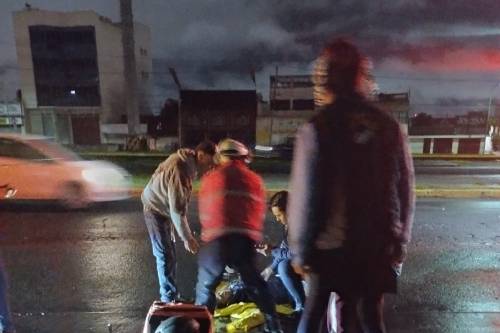 Hombre herido sobre Las Torres y Pino Suárez en Toluca