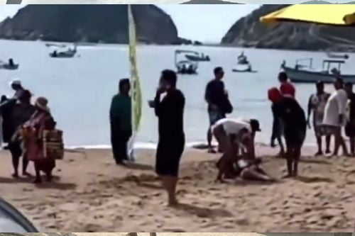 Video: Tiburón ataca a turista en playa de Jalisco y lamentablemente, perdió la vida