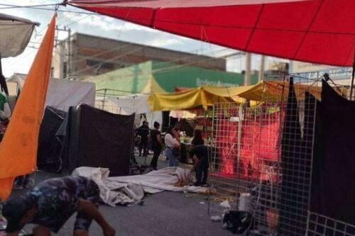 Video: Balacera en tianguis deja una persona sin vida y otra lesionada