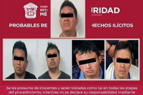 Cae "El Mosco" y 4 de sus cómplices homicidas y extorsionadores de Tlalnepantla