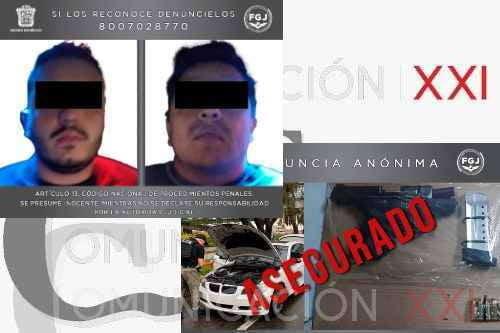 Detienen en Calimaya a dos hombres armados y con cartuchos útiles