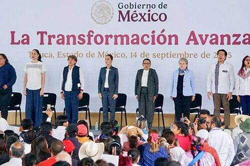 Claudia Sheinbaum destaca reformas sociales ante legisladores del Edomex