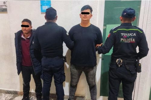 Detienen en Toluca, a par de colombianos extorsionadores