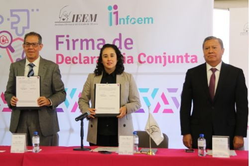 Firman IEEM e INFOEM declaratoria conjunta sobre transparencia rumbo a las elecciones 2024 