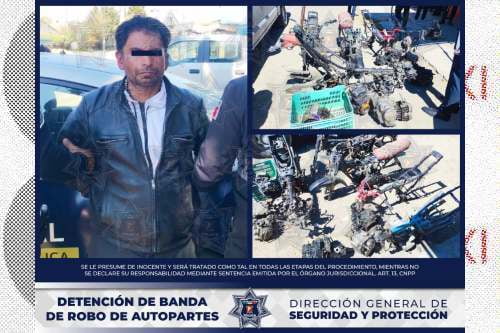 Desmantelan taller dedicado al robo y venta de motocicletas en San Pedro Totoltepec