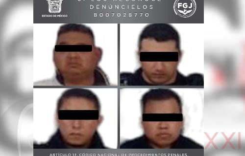 Detienen a 4 policías de Amanalco; uno de ellos por secuestro