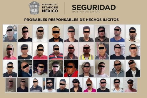 Detienen a 38 presuntos delincuentes en Operativo Nezahualcóyotl Seguro