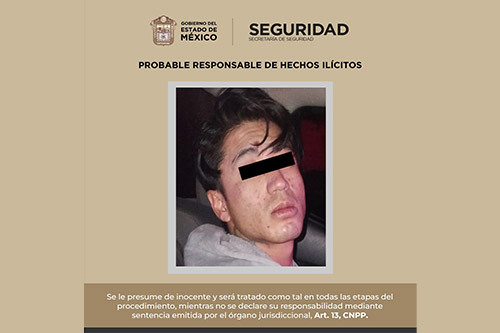 Detienen a joven acusado de atacar con arma blanca a mujer en Metepec