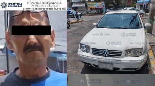 Detienen en Ecatepec, auto que presuntamente participó en triple homicidio en la CDMX