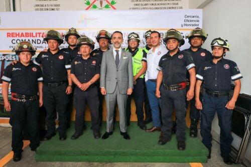 Inaugura alcalde, rehabilitación de la Estación de Bomberos en Metepec