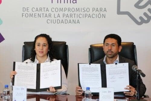 Firman compromiso IEEM y CONCAEM para fortalecer la participación ciudadana