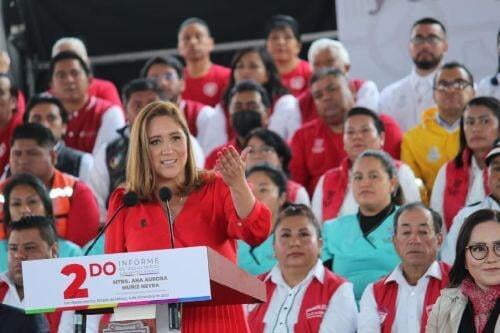 Alcaldesa de San Mateo, Ana Muñiz Neyra, rinde su Segundo Informe de labores