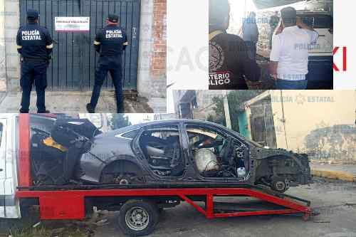 Catean inmueble en Ixtapaluca y encuentran vehículos robados