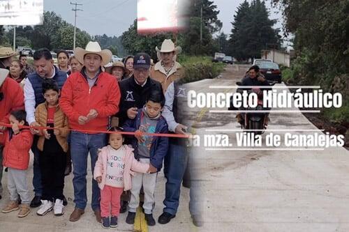 Jilotepec: Rodolfo Noguez entrega camino renovado en Canalejas