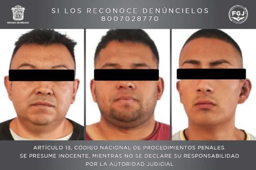 Aquí los tres ladrones que protagonizaron corretiza en Cuautitlán Izcalli