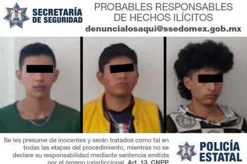 Con las manos en la masa atrapan a tres ladrones de casa en Malinalco