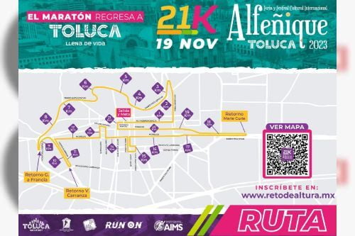 Maratón del Alfeñique provocará cierre de calles este domingo; tomen precauciones