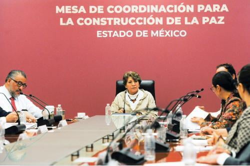 Mesas de Coordinación son clave para revertir la inseguridad en el Estado de México: Delfina Gómez