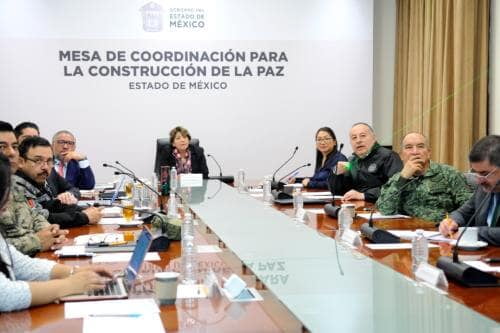 Las acciones de la Mesa de Coordinación para la Construcción de la Paz garantizan la seguridad y la tranquilidad en el Estado de México