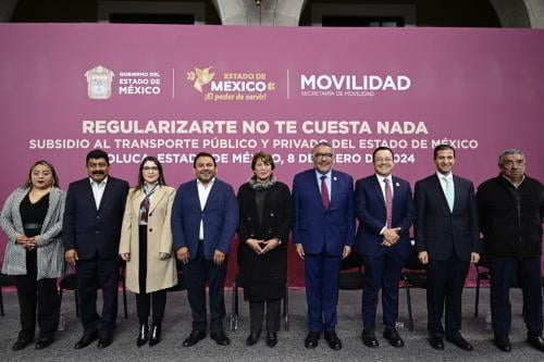 Arranca programa de regularización del transporte público mexiquense