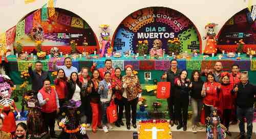 Monta PRI Edomex tradicional ofrenda del Día de Muertos