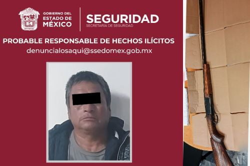 Tras persecución, detienen en Toluca a un hombre armado; encañonó a otro hombre