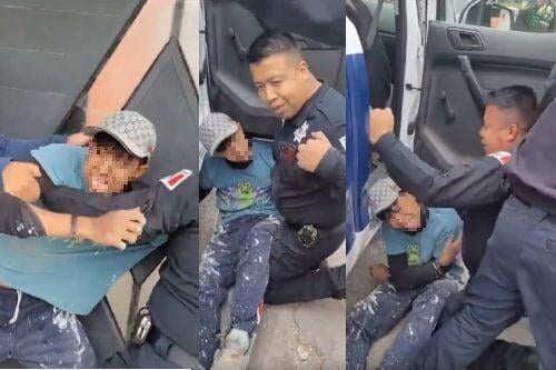 Video: Policía de Naucalpan pretende detener a adolescente por pintar la fachada de su casa