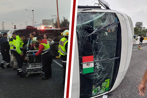 Por volcadura mortal en la México-Pachuca, inicia proceso para quitar concesión a combi