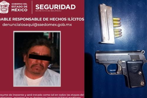 Muy valiente, amenazaba a transeúntes con un arma, hasta que lo detuvieron