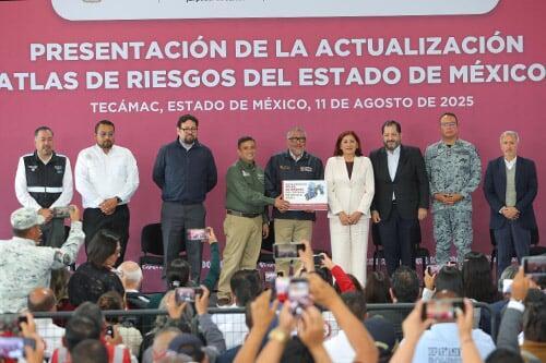 Presidente de Jucopo del Congreso local, asistió a la presentación del nuevo Atlas de Riesgos del Edomex