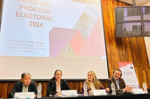 Diálogo y coordinación institucional, necesarios para enfrentar retos del proceso electoral 2024: Amalia Pulido