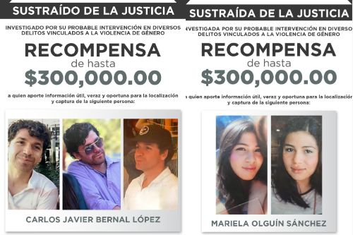 ¡Se buscan! Carlos Javier "N" y Mariel "N", asesinos de una madre y su hijo en Jiquipilco
