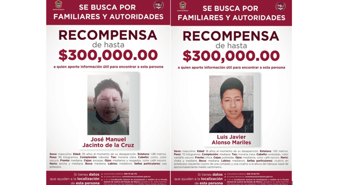 Ofrece Fiscalía mexiquense, 300 mil pesos de recompensa por gaseros levantados en Toluca