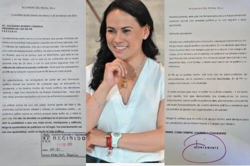 Declina Alejandra del Moral a candidatura plurinominal a diputada federal