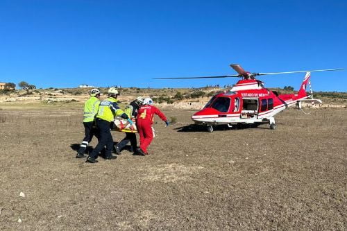 Emergencia en Acambay; hombre cae de un barranco de 10 metros de altura