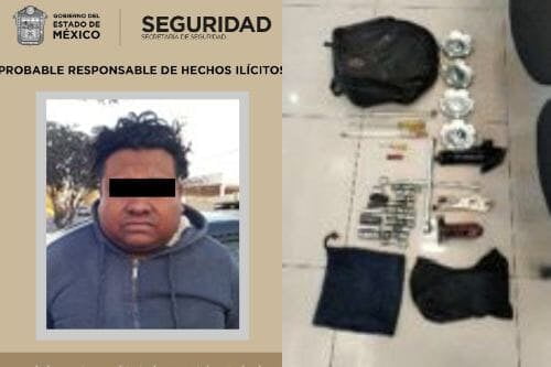 Atrapan en Ocoyoacac, auto involucrado en robo de autopartes y al chofer