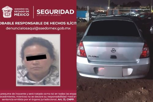 Detienen vehículo y a una mujer, relacionados con robo de coches