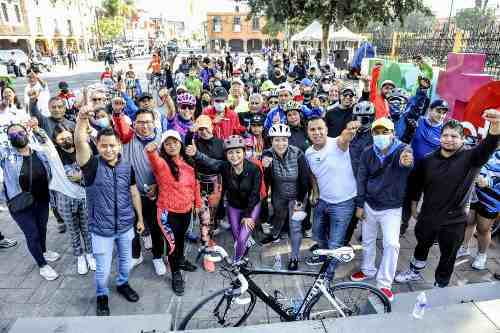 Entusiasta participación en la Rodada por el Clima y la Juventud en San Mateo Atenco