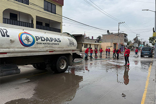 San Mateo Atenco responde a emergencias por lluvias 