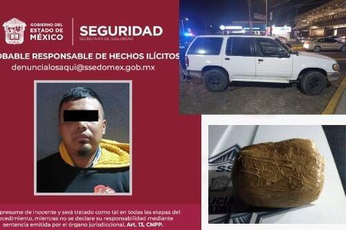 Atrapan a presunto secuestrador de Metepec, además con droga