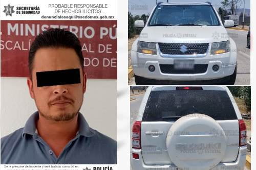 Recuperan en Soyaniquilpan, camioneta robada en Toluca