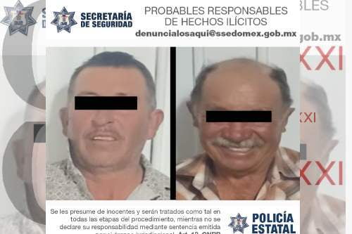 Tras persecución, detienen en Soyaniquilpan a 2 sujetos armados que disparaban al aire