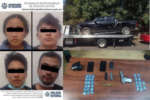 Atrapan en Tenancingo, a 4 probables integrantes de la Familia Michoacana