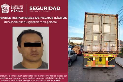 Recuperan en Atlacomulco, tráiler robado en Jilotepec