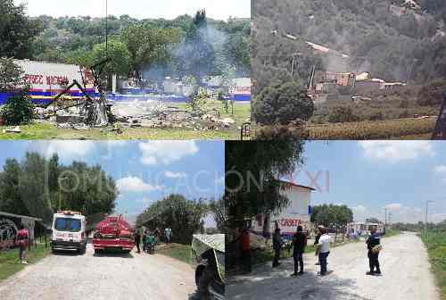 Controlan incendio de polvorín en Tultepec