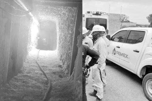 Por accidente, descubren túnel de huachicoleros; había dos cuerpos dentro